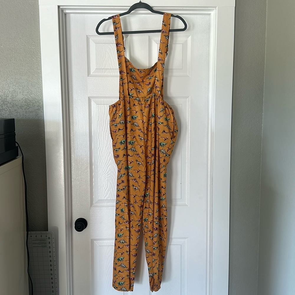 Dinosaur Print Women's Overalls